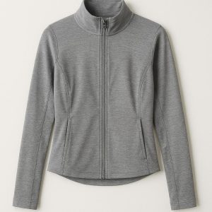 Women's Waist-Length Jacket - Lightweight Yoga Cover-Up, Zip-Up Design