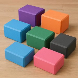 6-Pack Yoga Blocks - Multi-Color Set for Group Classes, Eco-Friendly Foam Material